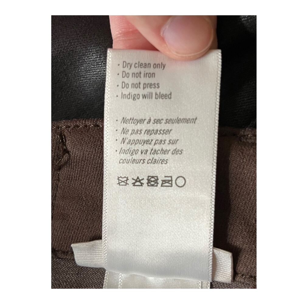 Paige Pants Mayslie coated jogger brown size 32 - Picture 7 of 7